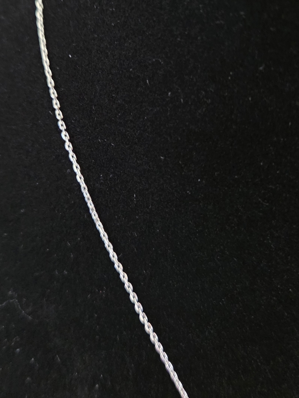 Sterling Bar Pendant Necklace with Vertical CZ Accents - Silver - Picture 4 of 6